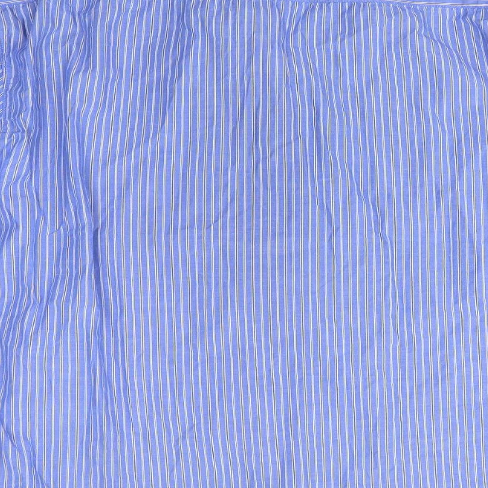 Mens UK Size M Black Label Blue  Button-Up Long Sleeve Casual Shirt