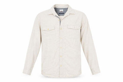 Mens UK Size L NEXT Beige  Button-Up Long Sleeve Casual Shirt