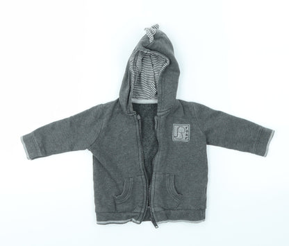 George Baby Grey   Full Zip Jumper Size 3-6 Months  - DINOSAUR
