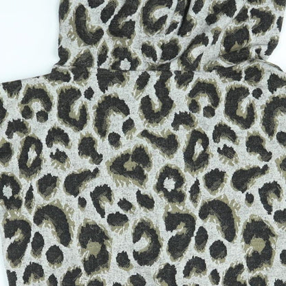 Matalan Girls Multicoloured Animal Print  Pullover Hoodie Size 7 Years