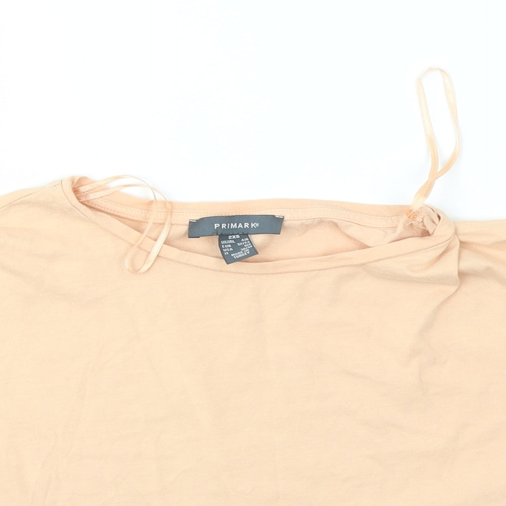 Primark Womens Orange   Cropped T-Shirt Size 4
