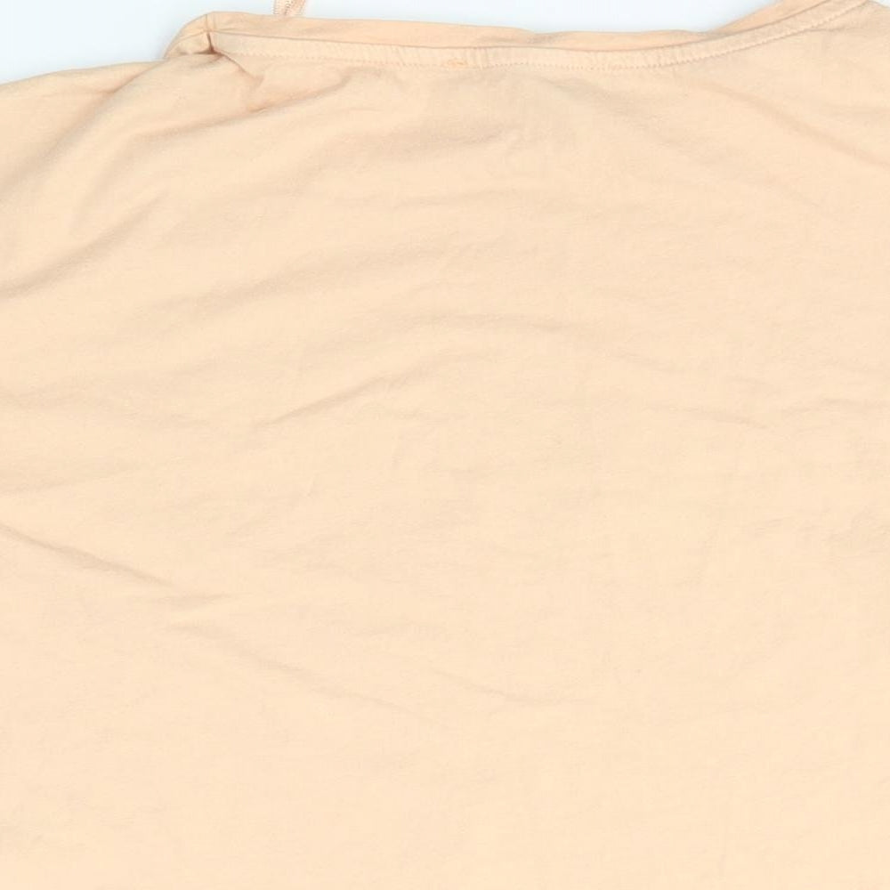 Primark Womens Orange   Cropped T-Shirt Size 4