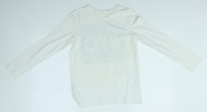 Primark Boys White   Basic T-Shirt Size 11-12 Years  - NYC