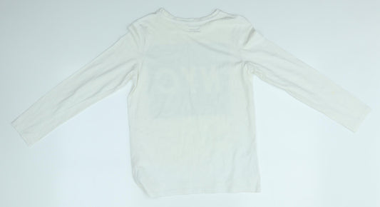Primark Boys White   Basic T-Shirt Size 11-12 Years  - NYC