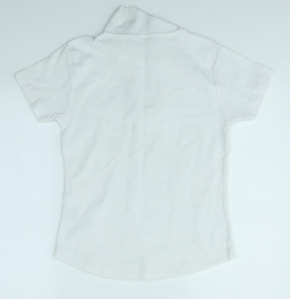 ELLA J Girls White   Basic Polo Size 15-16 Years  - SPORT