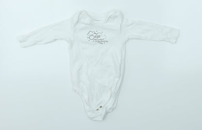 LUPILO Baby White   Babygrow One-Piece Size 3-6 Months