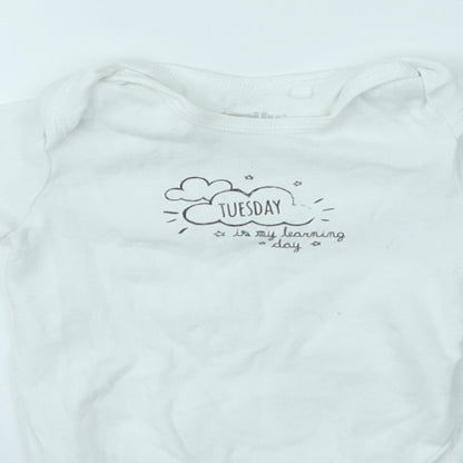 LUPILO Baby White   Babygrow One-Piece Size 3-6 Months