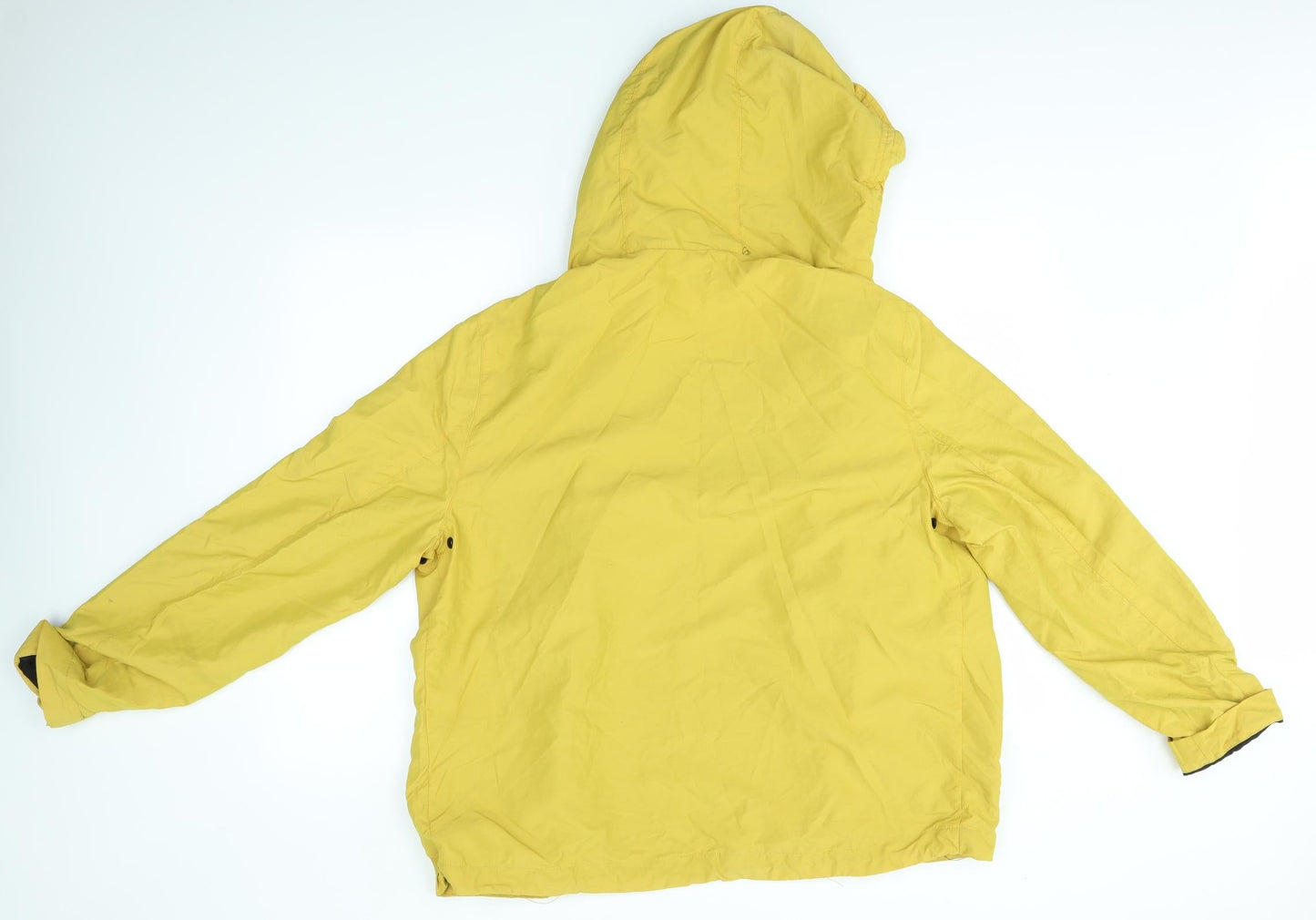 H&M Womens Yellow   Overcoat Coat Size M