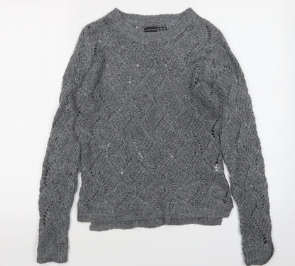 Womens UK Size 6 Atmosphere Grey Pullover Jumper