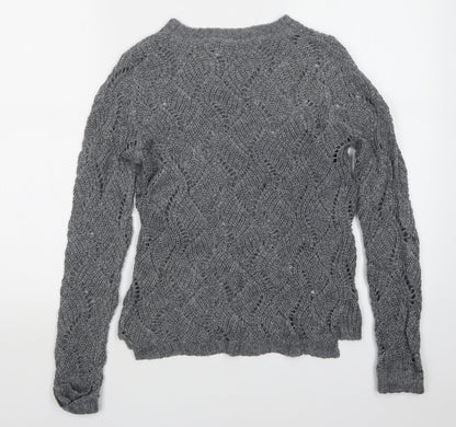 Womens UK Size 6 Atmosphere Grey Pullover Jumper