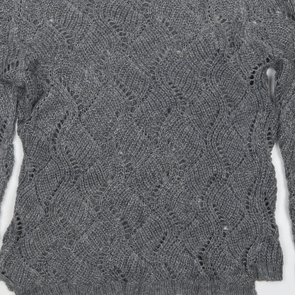 Womens UK Size 6 Atmosphere Grey Pullover Jumper