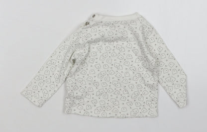 Lupilu Baby White Animal Print  Basic T-Shirt Size 3-6 Months