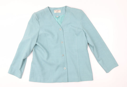 EWM Womens Blue   Jacket Blazer Size 14