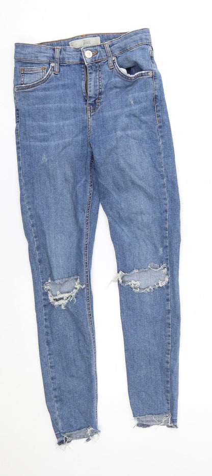 Topshop Womens Blue   Skinny Jeans Size 25 in L30 in - Jamie
