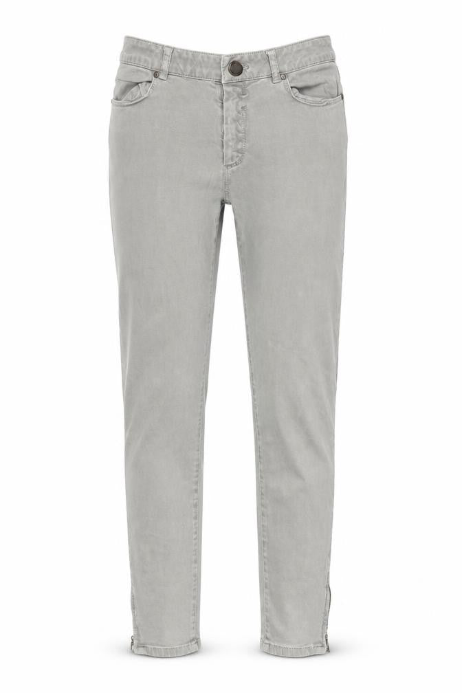 Womens Grey   Straight Jeans Size 28 in L27 in - ankle zips