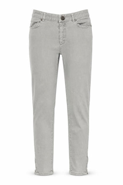 Womens Grey   Straight Jeans Size 28 in L27 in - ankle zips