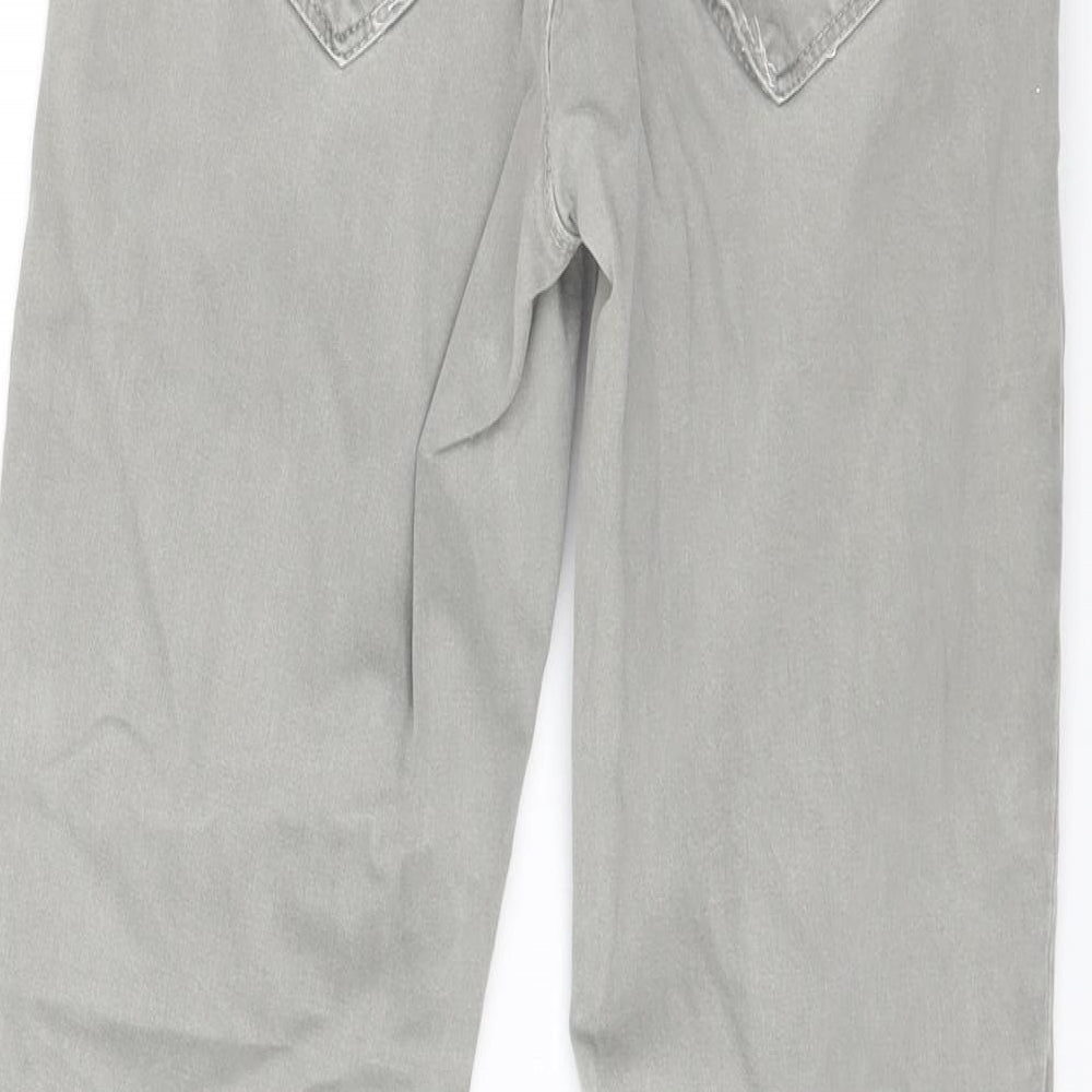 Womens UK Size 28 in Preworn Regular Fit Straight Grey Jeans