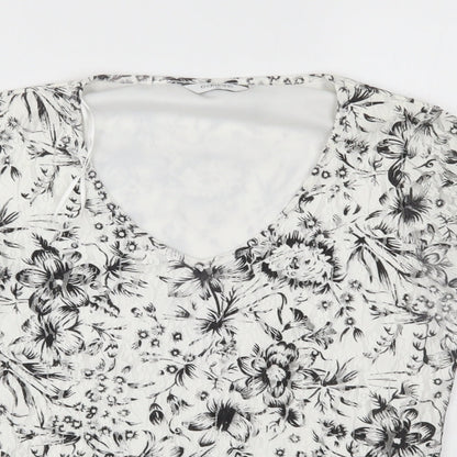 Womens UK Size 10 editions White Basic Blouse