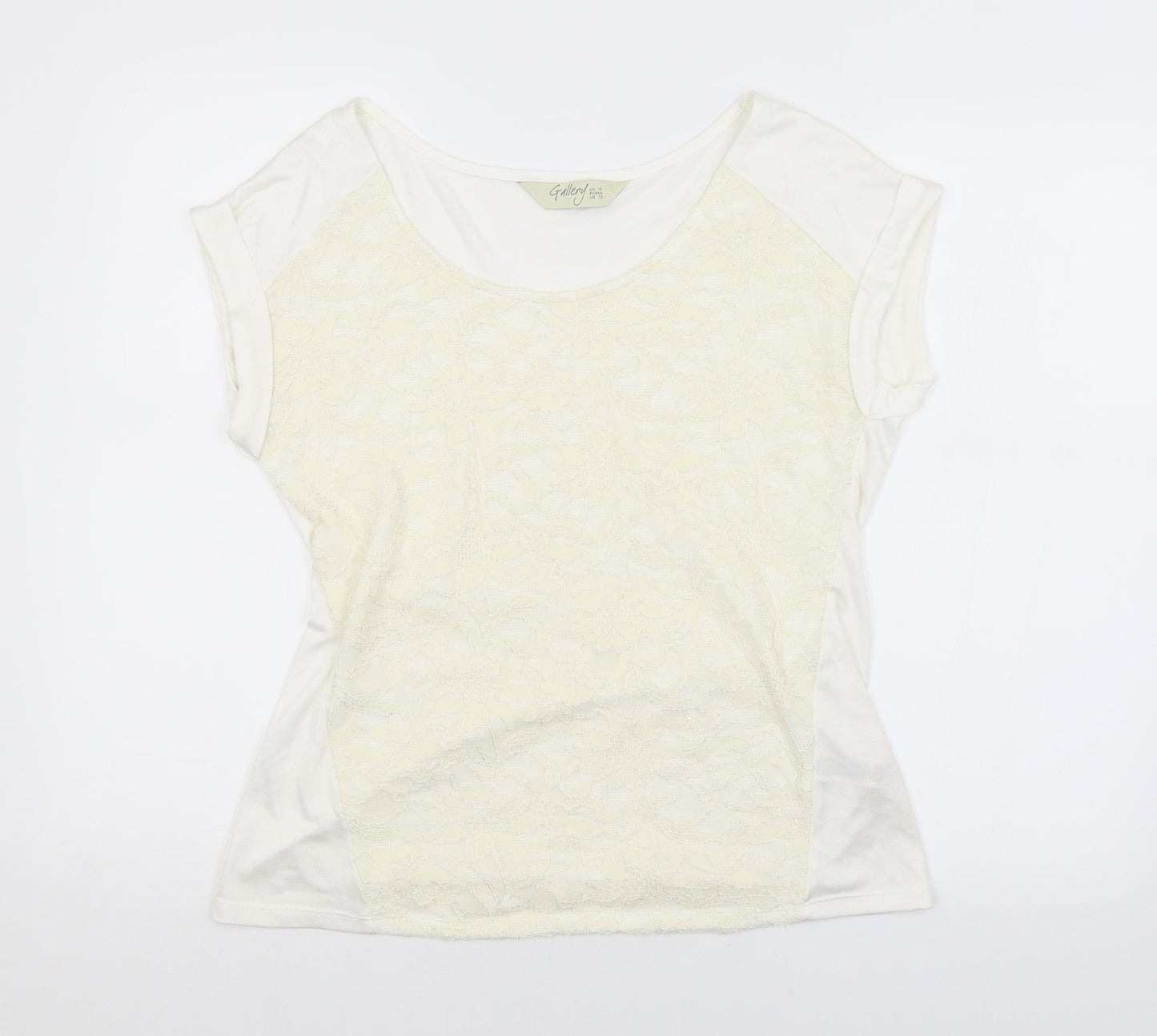 Womens UK Size 16 Preworn White Basic Blouse
