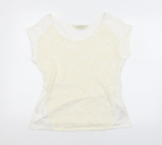 Womens UK Size 16 Preworn White Basic Blouse