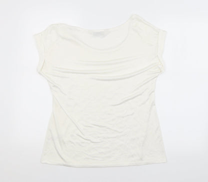Womens UK Size 16 Preworn White Basic Blouse
