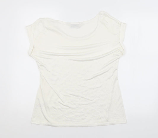 Womens UK Size 16 Preworn White Basic Blouse