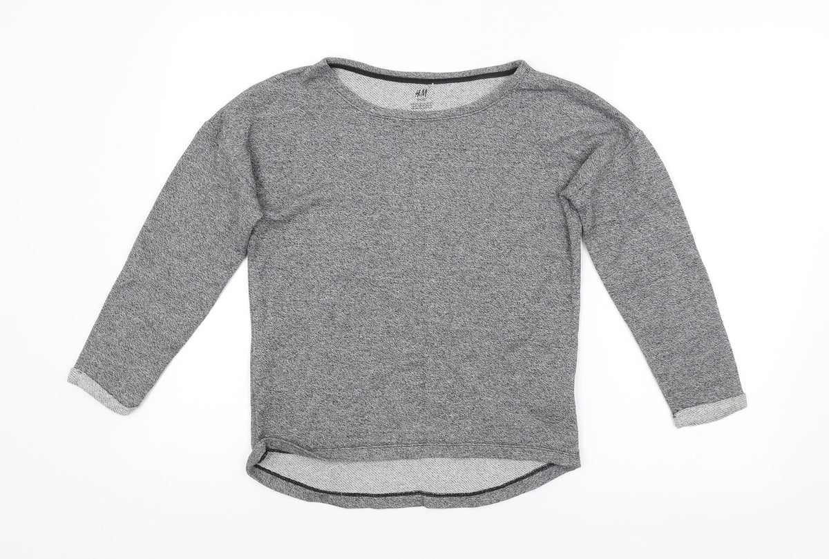 H&M Boys Grey   Pullover Sweatshirt Size 11-12 Years