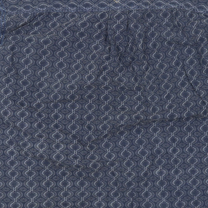 Mens UK Size L Preworn Blue  Button-Up Long Sleeve Casual Shirt