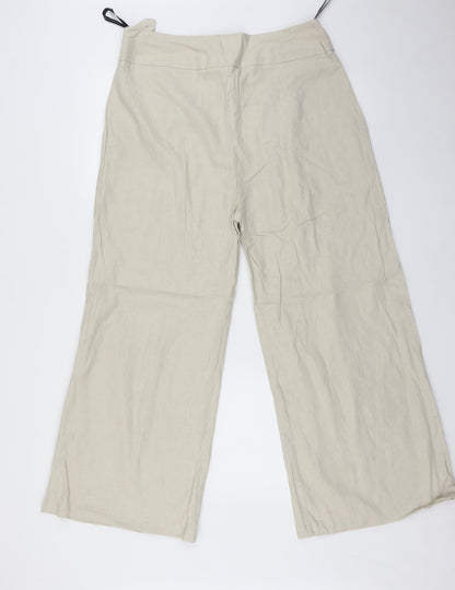 Womens UK Size 14 Dorothy Perkins Regular Fit  Beige Trousers