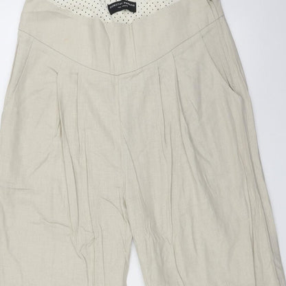 Womens UK Size 14 Dorothy Perkins Regular Fit  Beige Trousers