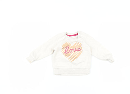 Primark Baby Beige   Pullover Jumper Size 9-12 Months  - Love