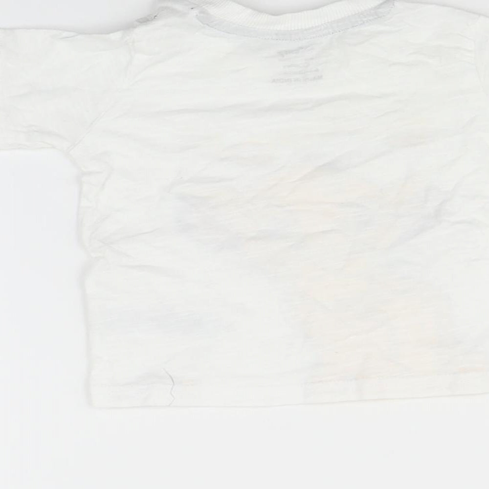 Primark Baby White   Basic T-Shirt Size 6-9 Months  - Simba