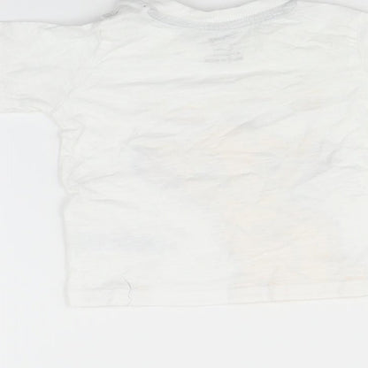 Primark Baby White   Basic T-Shirt Size 6-9 Months  - Simba