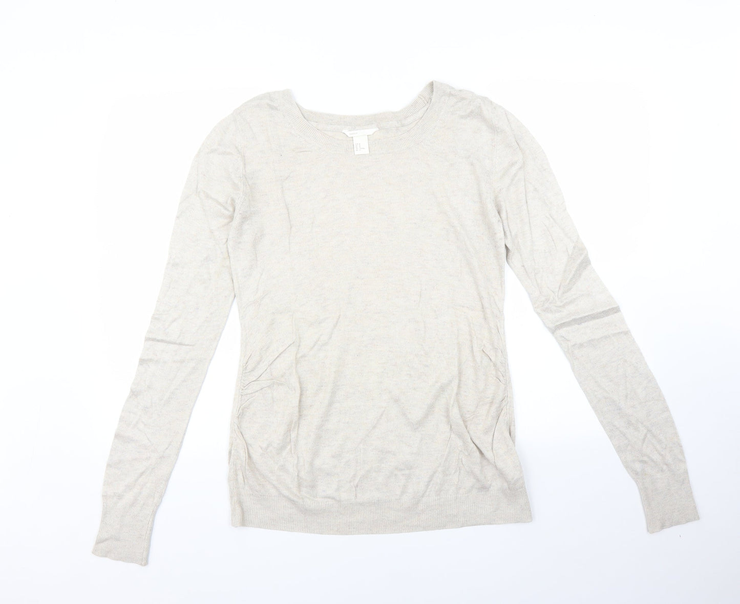 Womens UK Size M H&M Beige Pullover Jumper