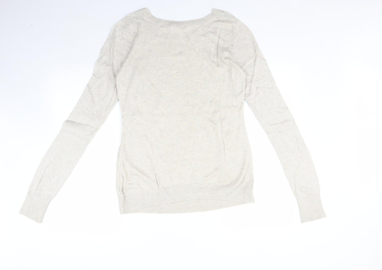 Womens UK Size M H&M Beige Pullover Jumper