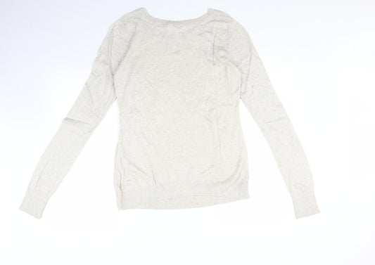 Womens UK Size M H&M Beige Pullover Jumper