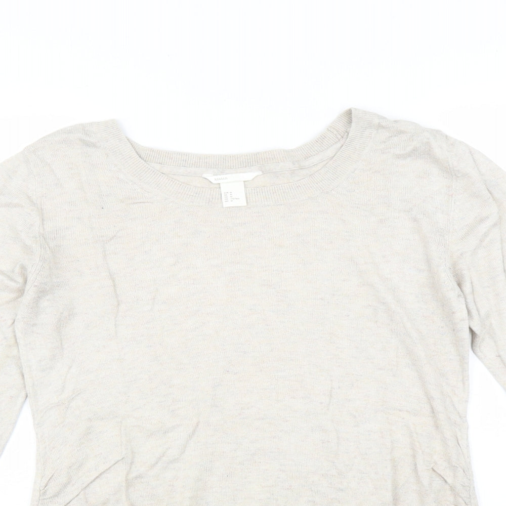 Womens UK Size M H&M Beige Pullover Jumper