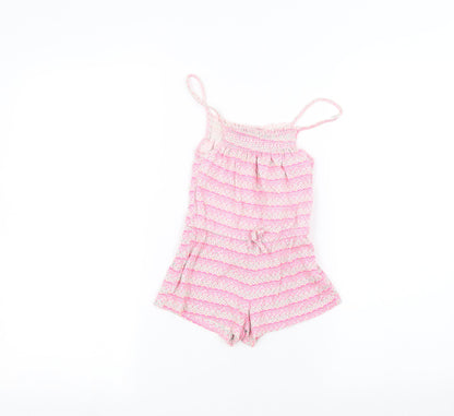 Young Dimension Girls Pink   Playsuit One-Piece Size 4-5 Years