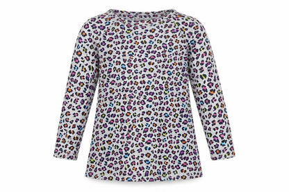 Front view of Land's End girls’ grey basic t-shirt, size 3, years