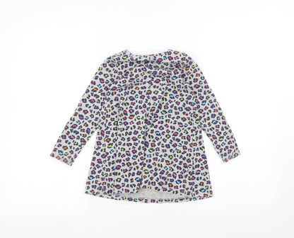 Land's End Girls Grey   Basic T-Shirt Size 3 Years