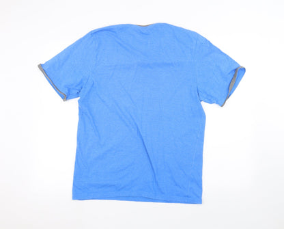 Essential Mens Blue    T-Shirt Size M