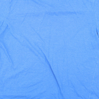 Essential Mens Blue    T-Shirt Size M