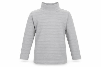 Front view of Crane girls’ grey basic t-shirt, size 3-4, years