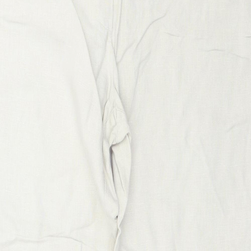 Womens UK Size 12 Moda Regular Fit  Beige Trousers