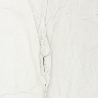 Womens UK Size 12 Moda Regular Fit  Beige Trousers