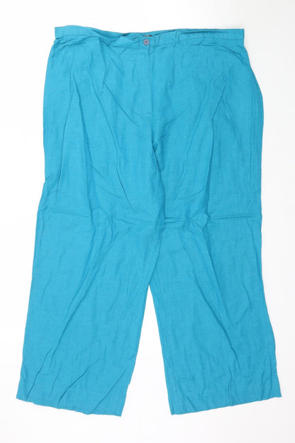 Joanna Hope Womens Blue   Cropped Trousers Size 20 L26 in