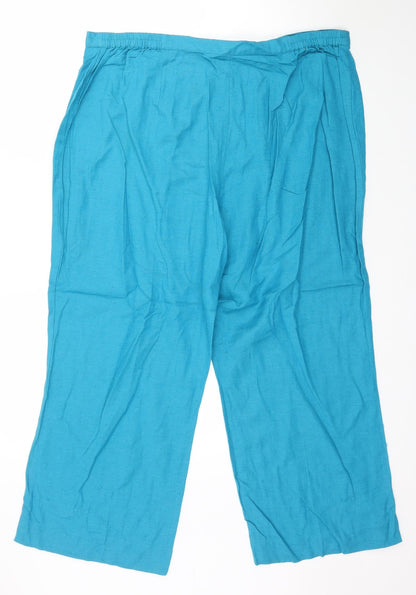Joanna Hope Womens Blue   Cropped Trousers Size 20 L26 in