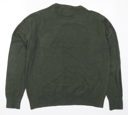 Twister Gorilla Mens Green  Knit Pullover Jumper Size L