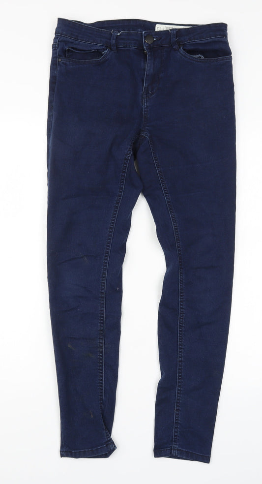 ESMARA Womens Blue  Denim Skinny Jeans Size 14 L28 in