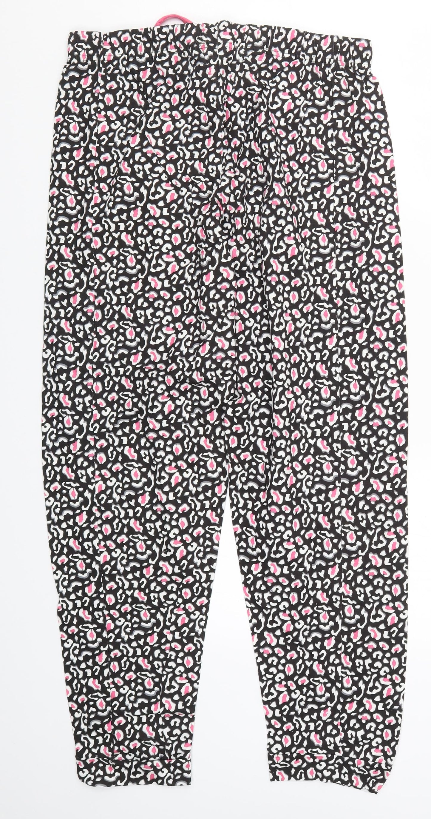 Womens UK Size L Preworn Regular Fit  Pink Trousers